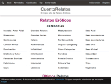 Tablet Screenshot of cuentorelatos.com